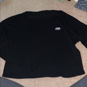 long sleeve crop top